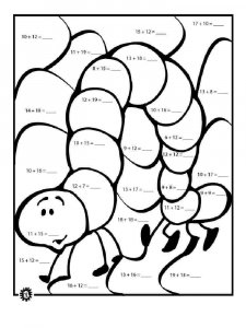 Addition coloring page 19 - Free printable