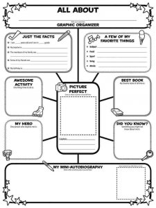 All about me coloring page 1 - Free printable