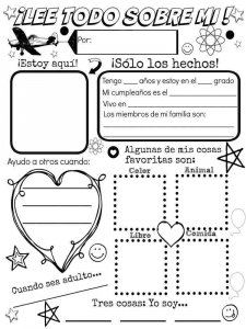 All about me coloring page 10 - Free printable