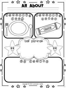 All about me coloring page 11 - Free printable