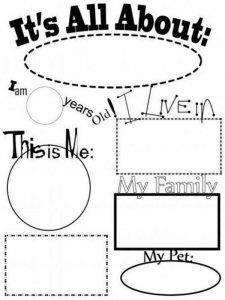 All about me coloring page 21 - Free printable
