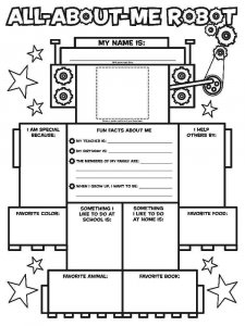All about me coloring page 23 - Free printable