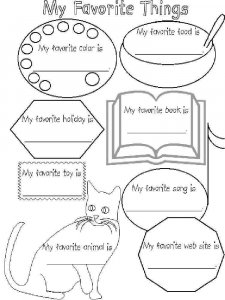 All about me coloring page 6 - Free printable