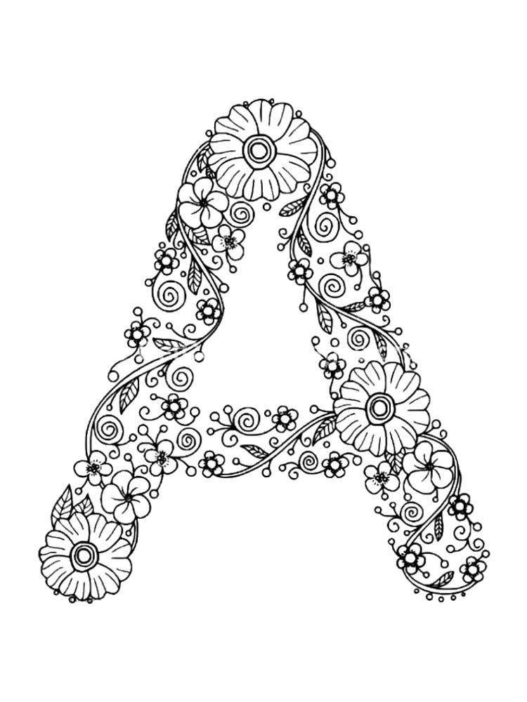 Letter A Coloring Pages Of Alphabet