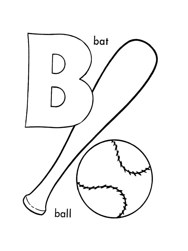 Letter B Coloring Pages