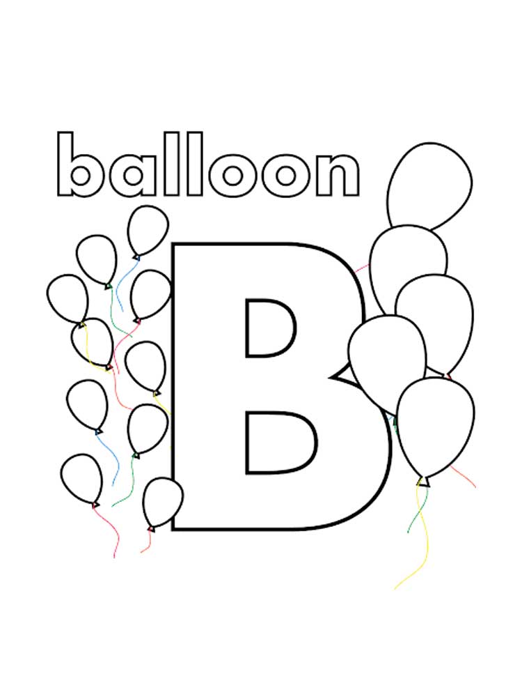 Free Printable Letter B Coloring Pages