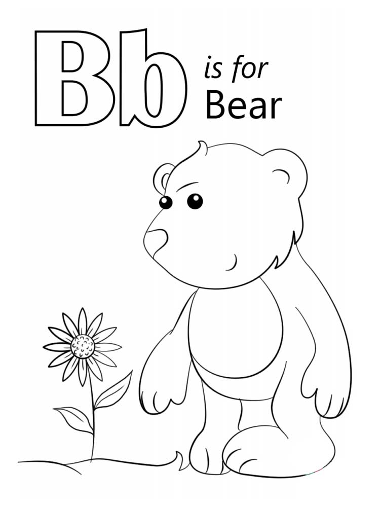 Letter B coloring pages. Download and print Letter B ...