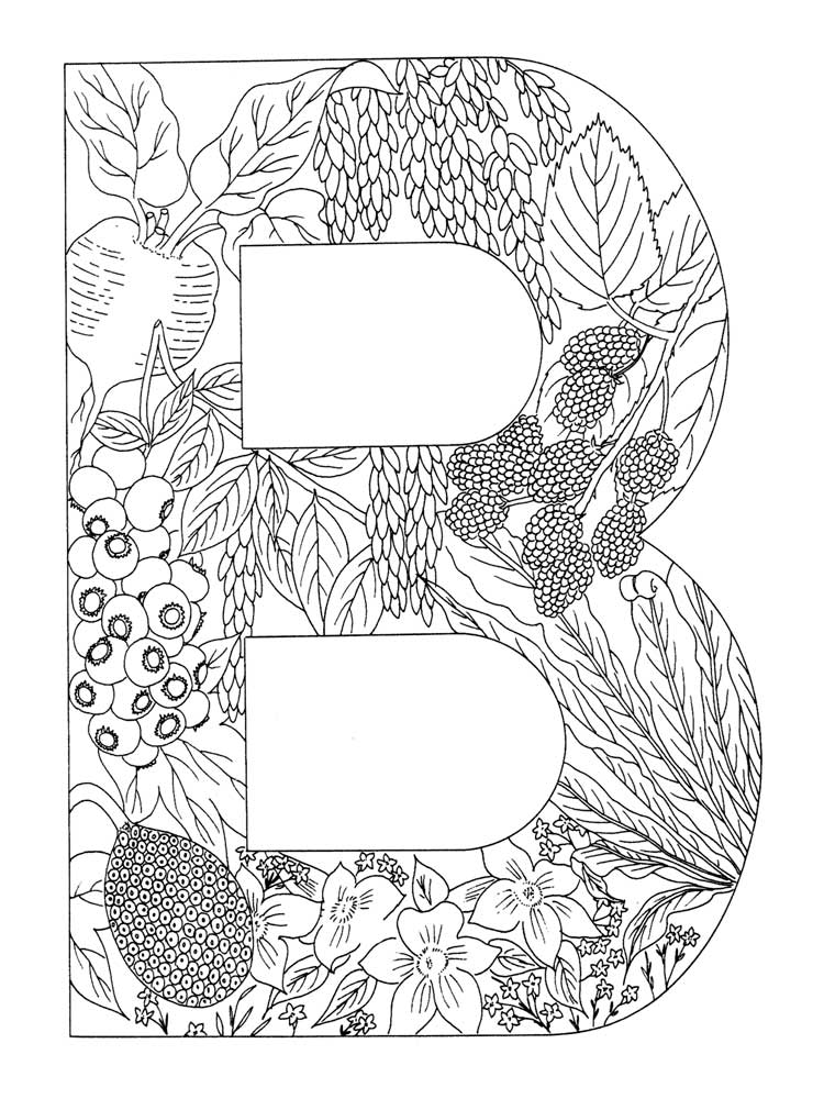 Printable Letter B Coloring Page Printable Alphabet L - vrogue.co