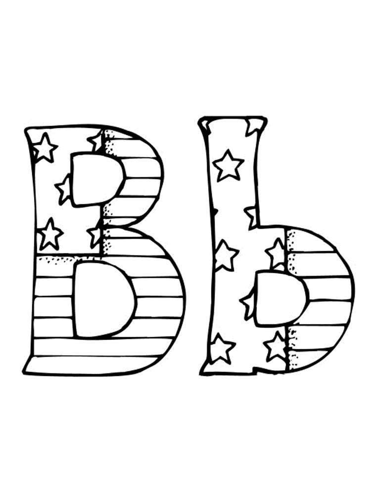 Letter B coloring pages. Download and print Letter B coloring pages.