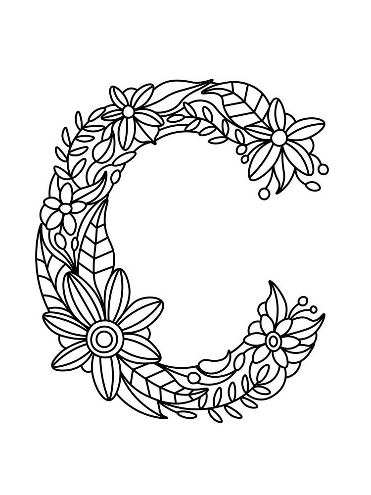 Letter C coloring pages. Download and print Letter C ...
