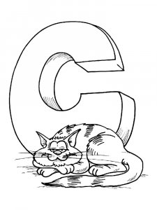 Letter C Coloring Pages Of Alphabet 1