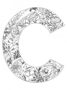 Letter C Coloring Pages Of Alphabet 10