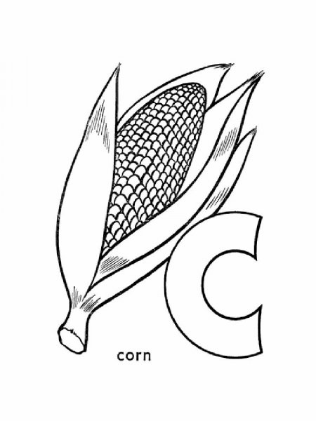 Letter C coloring pages