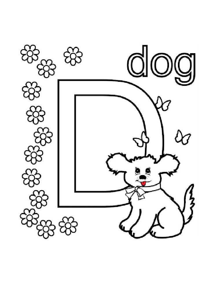 The Letter D Coloring Page 841