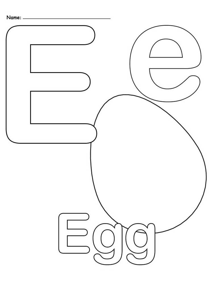 Letter E Coloring Pages Download And Print Letter E Coloring Pages 