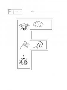 Letter F Coloring Pages Of Alphabet 9