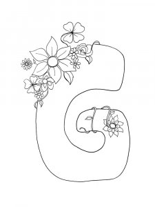 Letter G Coloring Pages Of Alphabet 1