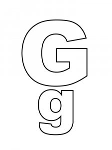 Letter G Coloring Pages Of Alphabet 6