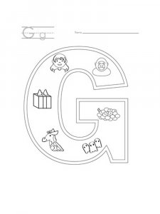 Letter G Coloring Pages Of Alphabet 8