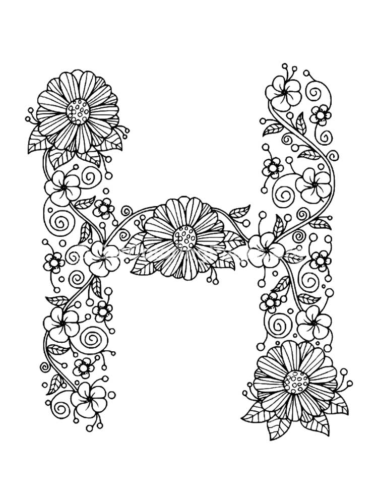 letter h coloring pages download and print letter h coloring pages