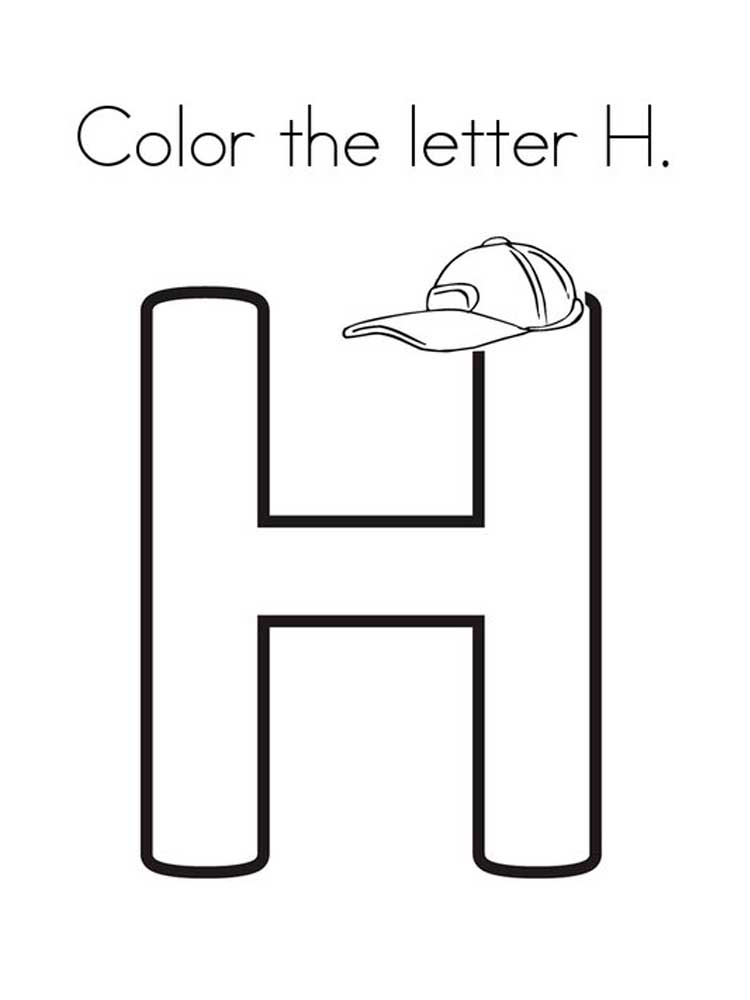 Letter H Coloring Pages Download And Print Letter H Coloring Pages 