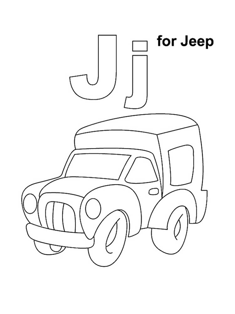 Letter J coloring pages. Download and print Letter J ...