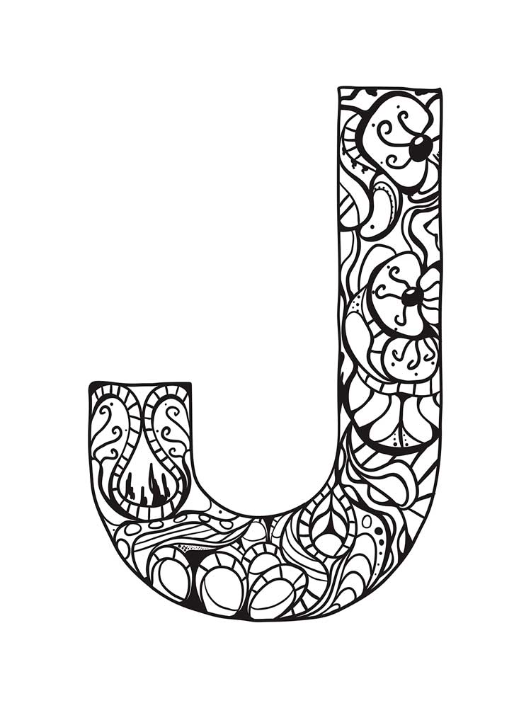 Download Letter J coloring pages. Download and print Letter J coloring pages.