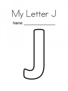 Letter J Coloring Pages Of Alphabet 12