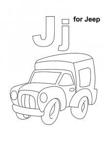Letter J Coloring Pages Of Alphabet 13