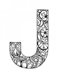 Letter J Coloring Pages Of Alphabet 3