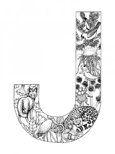Letter J Coloring Pages Of Alphabet 5