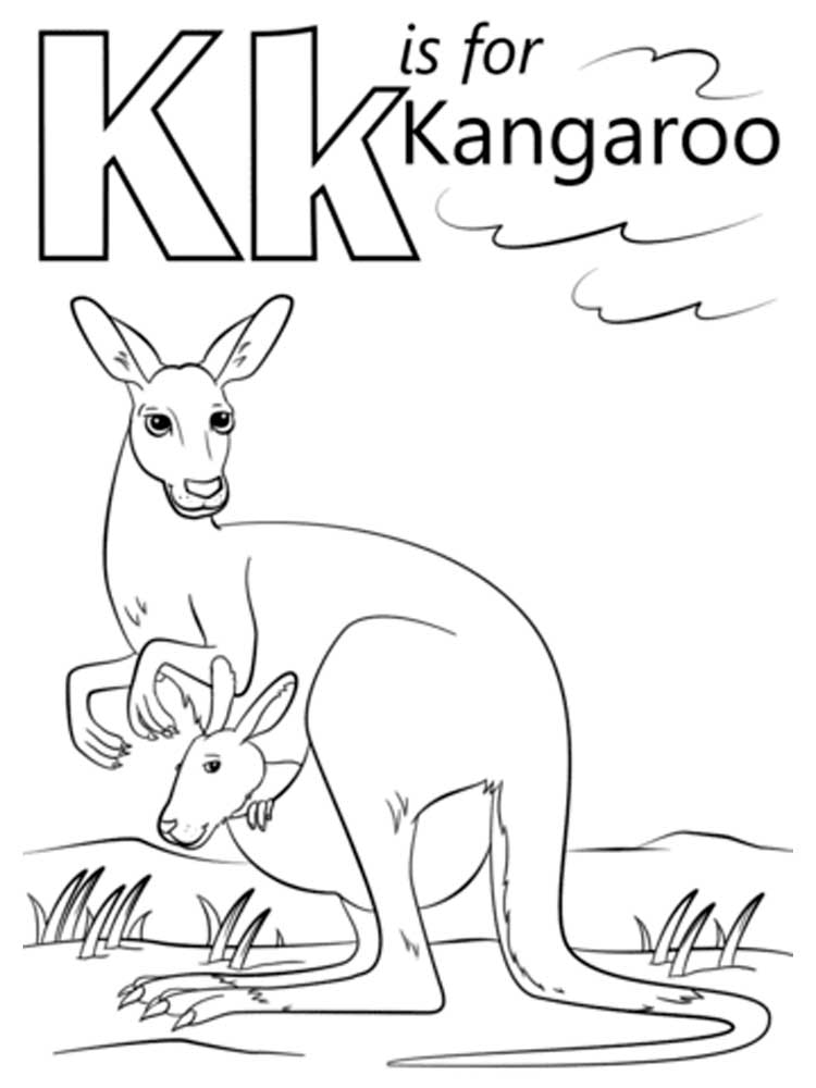 Letter K Coloring Pages