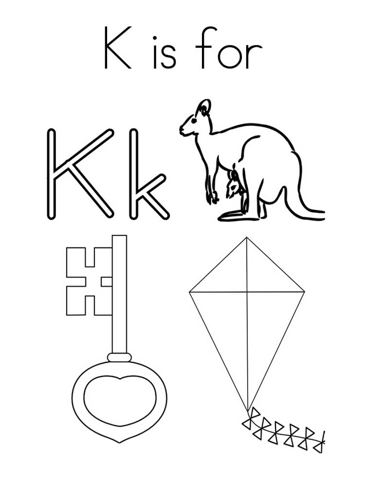 Letter K coloring pages. Download and print Letter K coloring pages.