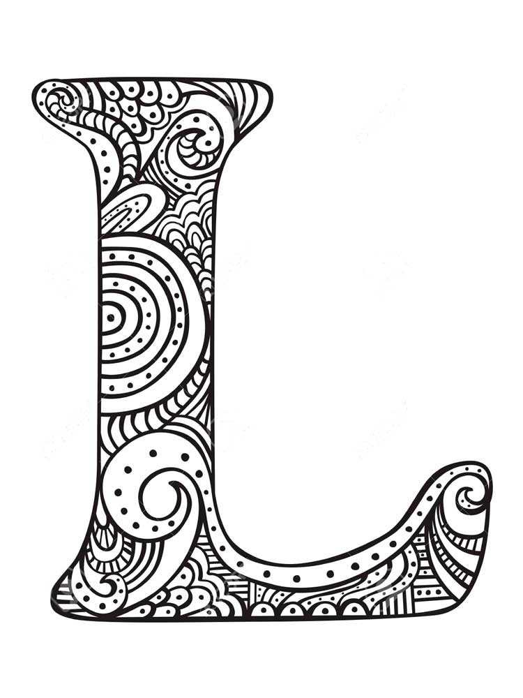Download Letter L coloring pages. Download and print Letter L ...