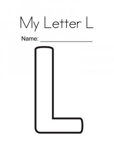 Letter L Coloring Pages Of Alphabet 10