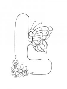 Letter L Coloring Pages Of Alphabet 14