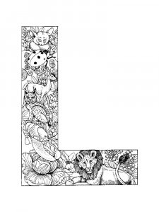Letter L Coloring Pages Of Alphabet 3