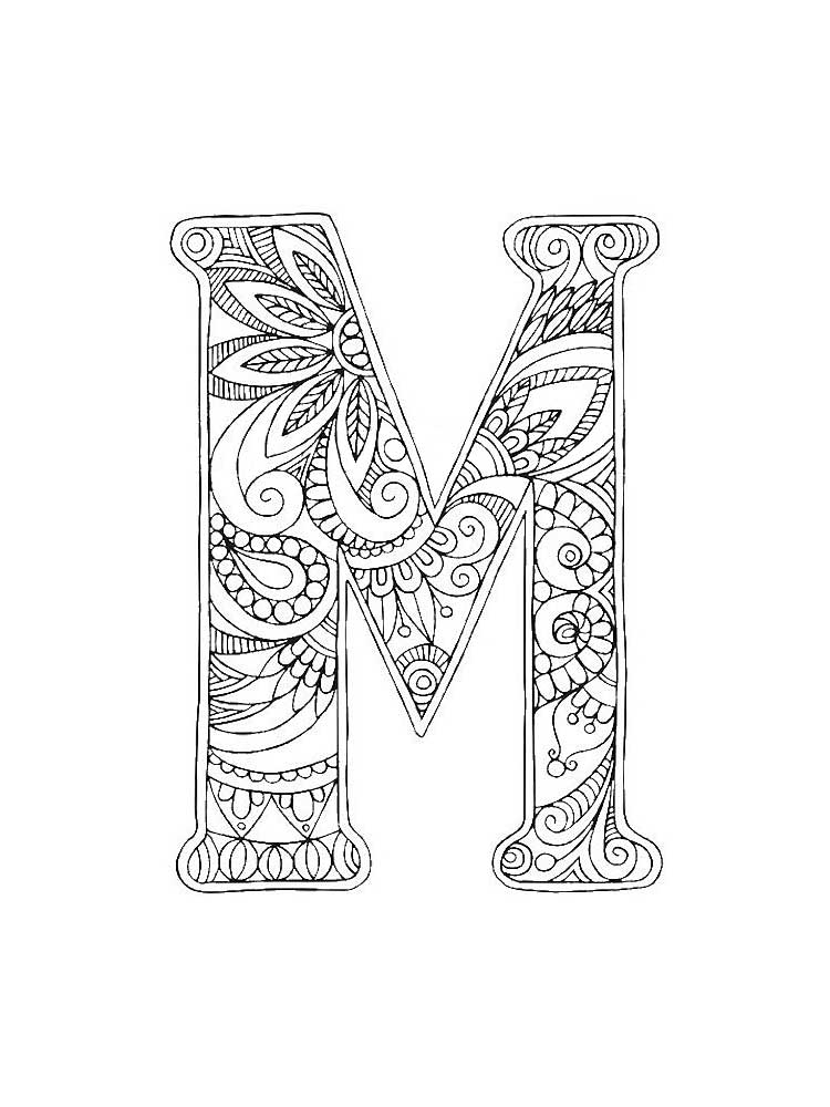 Letter M coloring pages. Download and print Letter M coloring pages.