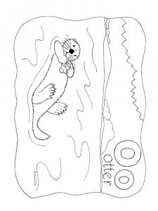 Letter O Coloring Pages Of Alphabet 6