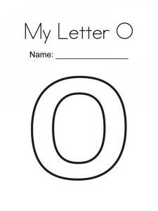 Letter O Coloring Pages Of Alphabet 7