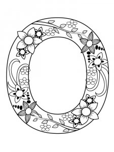 Letter O Coloring Pages Of Alphabet 9