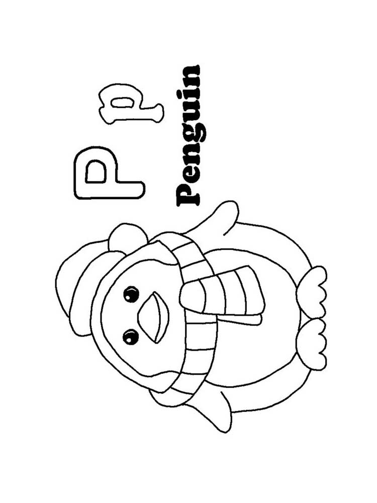 Letter P Coloring Pages