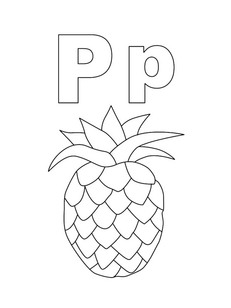  Letter P Coloring Pages 