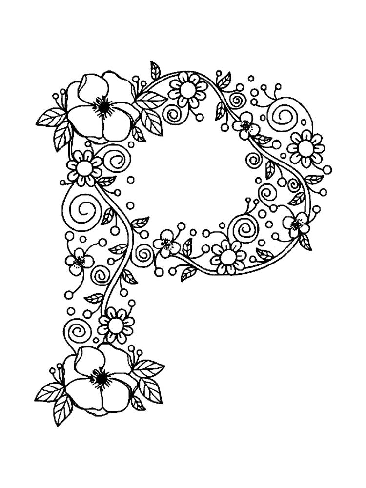 Letter P coloring pages. Download and print Letter P coloring pages.