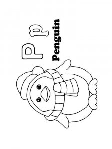 Letter P Coloring Pages Of Alphabet 10
