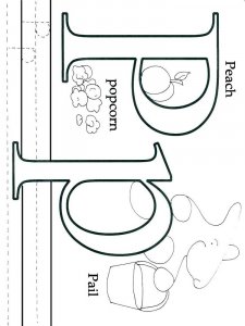 Letter P Coloring Pages Of Alphabet 8