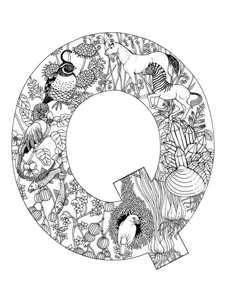 Letter Q coloring pages. Download and print Letter Q coloring pages.