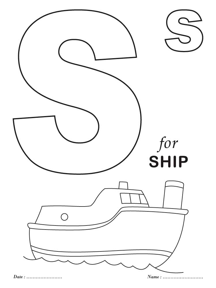 Letter S coloring pages. Download and print Letter S coloring pages.