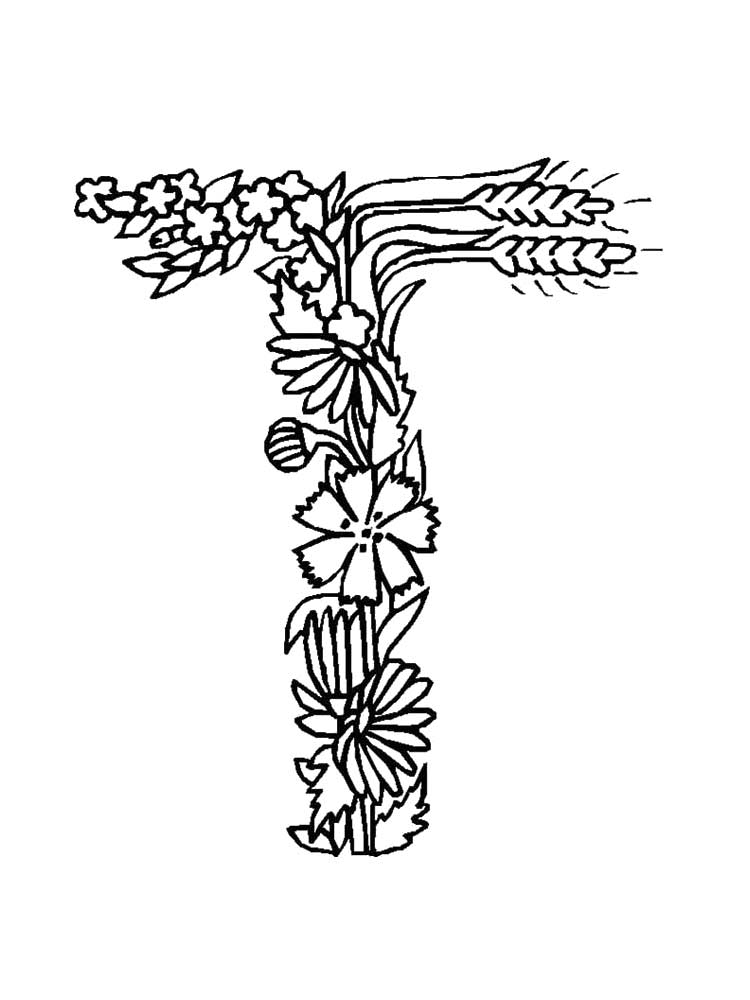 Letter T coloring pages. Download and print Letter T coloring pages.