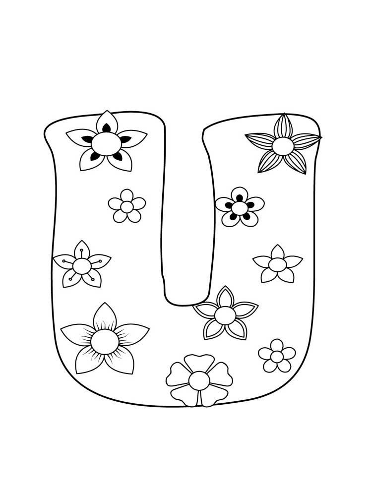 Letter U Coloring Pages